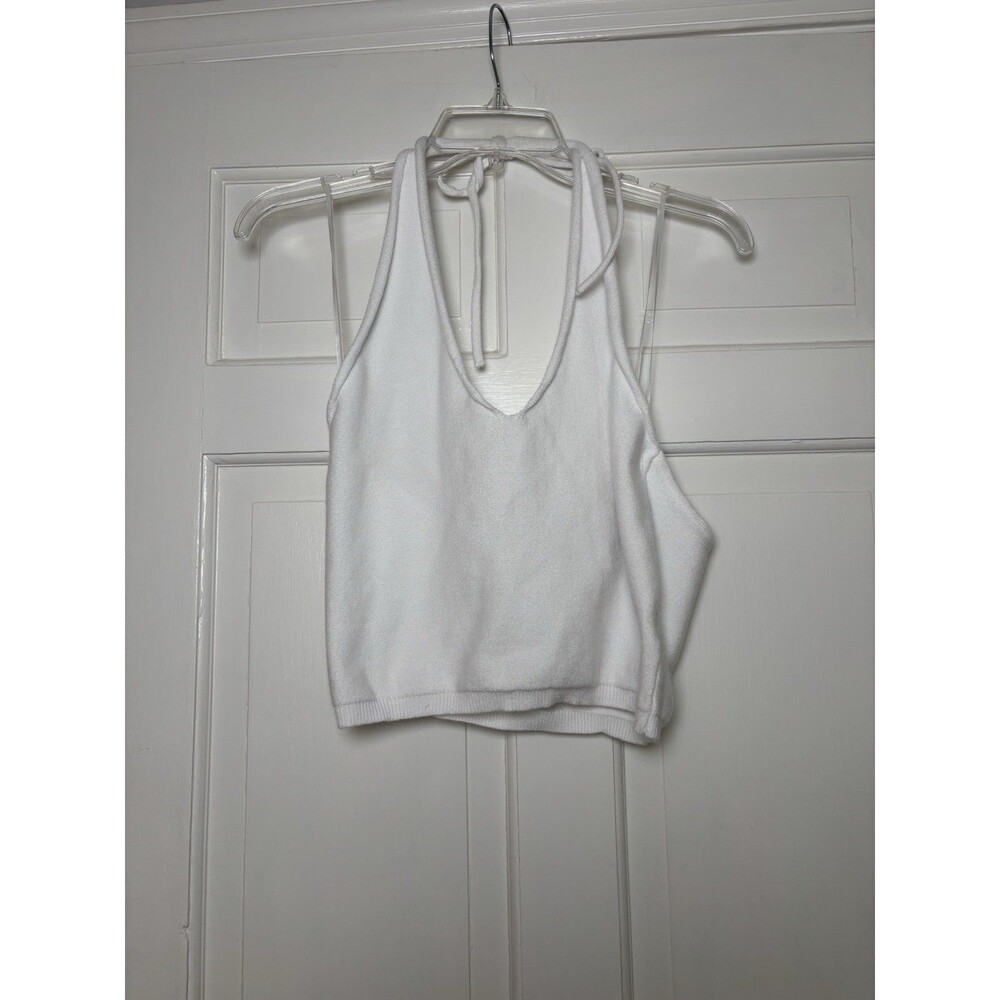 Lioness Heavenly Sent V-Neck Halter White Top Women’s 6 New 90's Minimalist